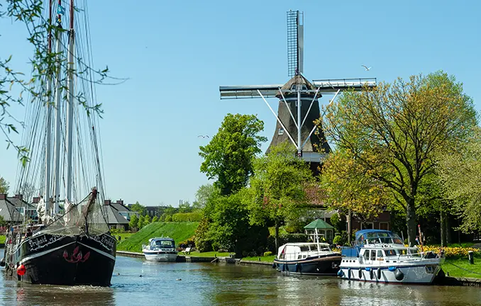 Routenvorschlag ab Woudsend mit dem Motorboot
